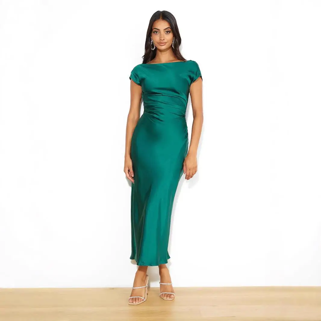 

Женский сексуальный атласный комбинезон с одним открытым плечом, с вырезом «рыбий хвост», со средней талией, из полиэфирного волокна, для дома и отдыха