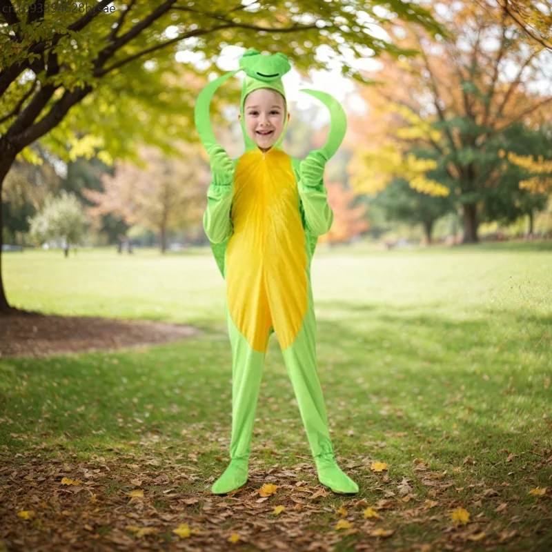 

Children's Pajamas Praying Mantis Animal Insect Fancy Dress Jumpsuit Boy Girl Gifts Cosplay Stage Performance Costume