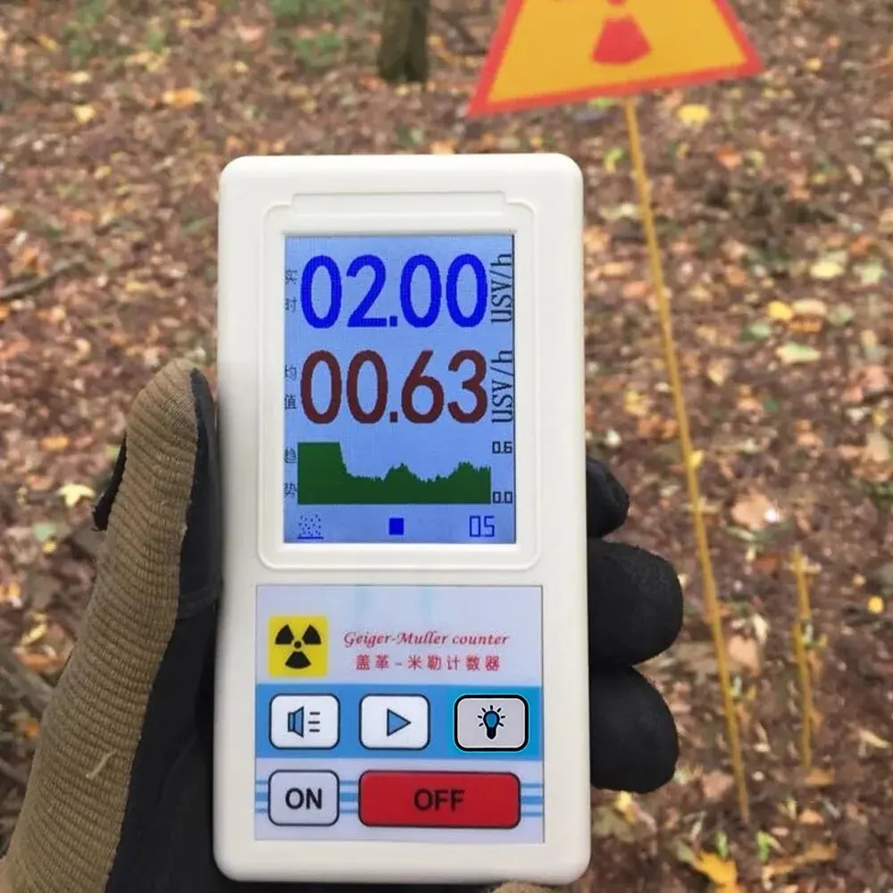 BR-6 Geigerteller Nucleaire Stralingsdetector Persoonlijke Dosimeter X-ray Beta Gamma Detector LCD Radioactieve Tester Marmeren Tool