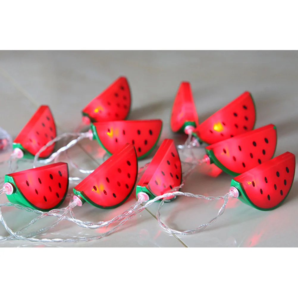 

LED Watermelon String Lights Lovely Light Decoration for Festival Party Bedroom Birthday (Warm White, 1.5m 10LEDs)