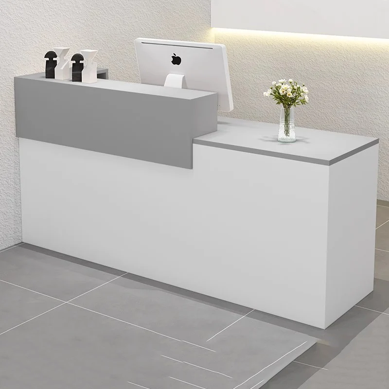 Modern Office Reception Desks Luxury Decorations Beauty Reception Desk Counter Simple Modern Hair Salon Commercial Furniture