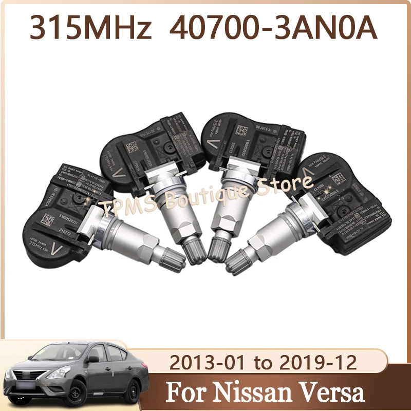

Tyre Pressure Monitoring System TPMS 4pcs 315MHz 40700-3AN0A 40700-3AN0D For Nissan Versa Note Frontier Maxima NV200 Sentra