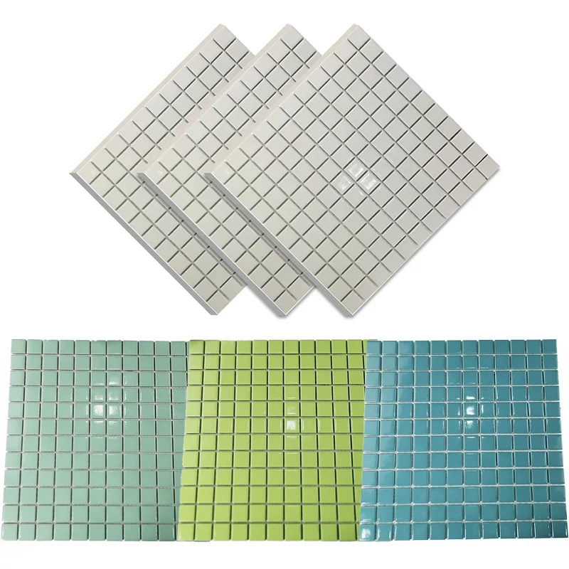 Classic Square Ceramic Mosaic Floor Wall Tiles Swimming Pool Bathroom Porcelain Background Decoration Kitchen Backsplash Shower