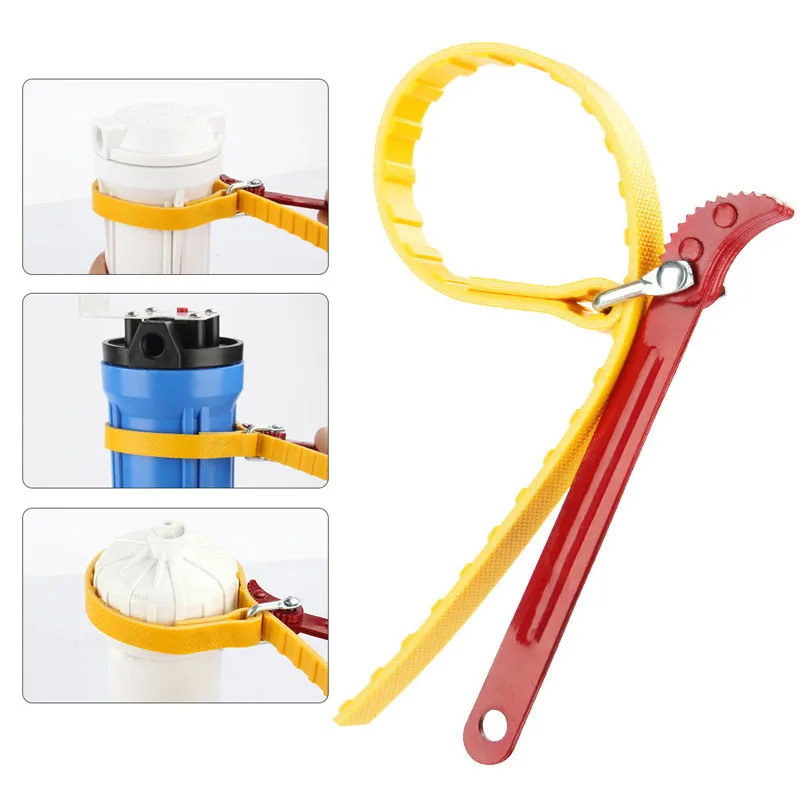 Llave de cartucho ajustable, extractor de filtro de aceite, llave de correa múltiple, herramientas manuales, Accesorios de reparación de automóviles y motocicletas