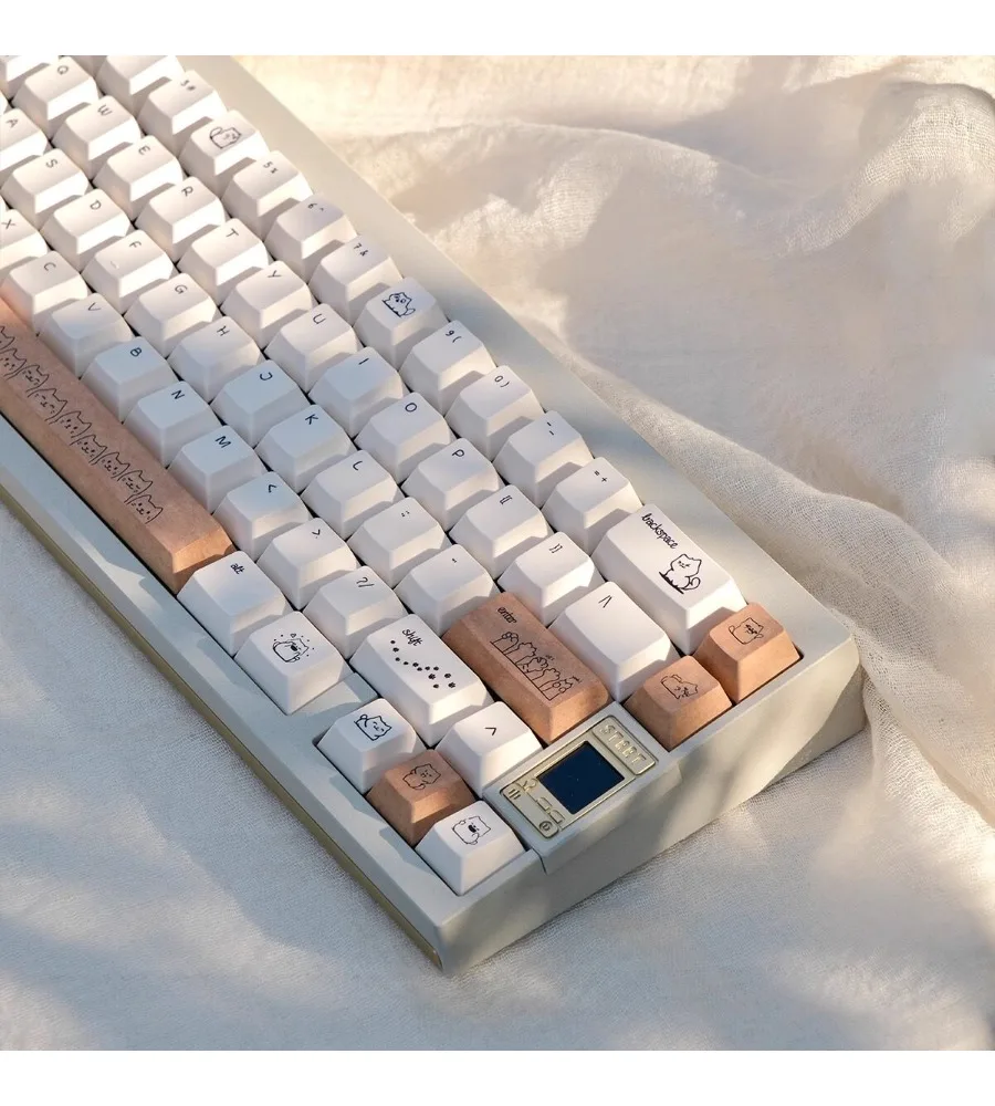 Keycaps Full set of customized PBT sublimation Original factory-adapted Alice Dune cat mechanical keyboard