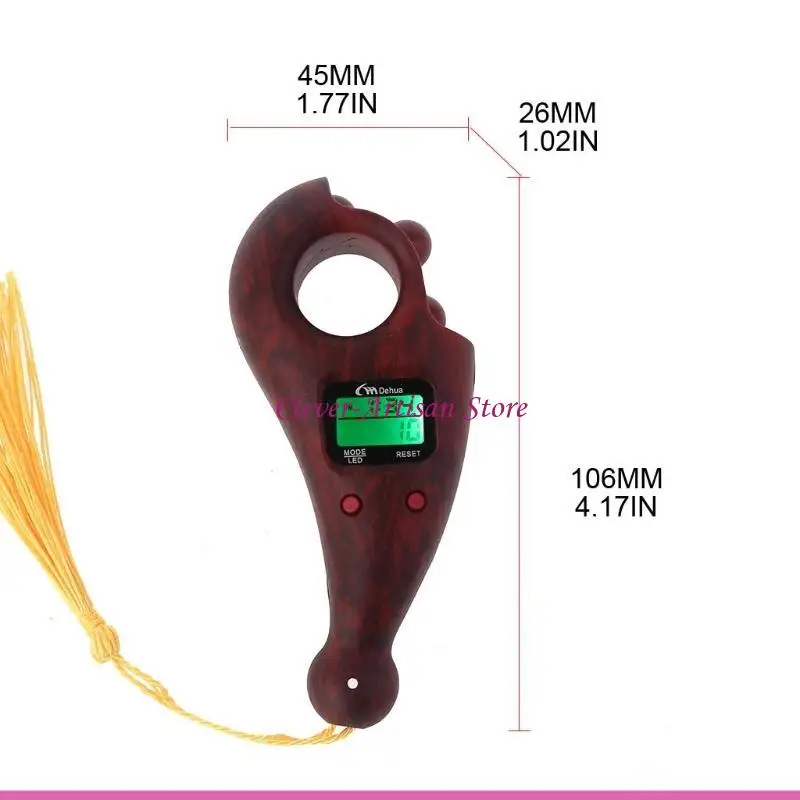 E06B Buddhist Demating Disposing Perles Perles Counting Tool avec rétroéclairage écran LED