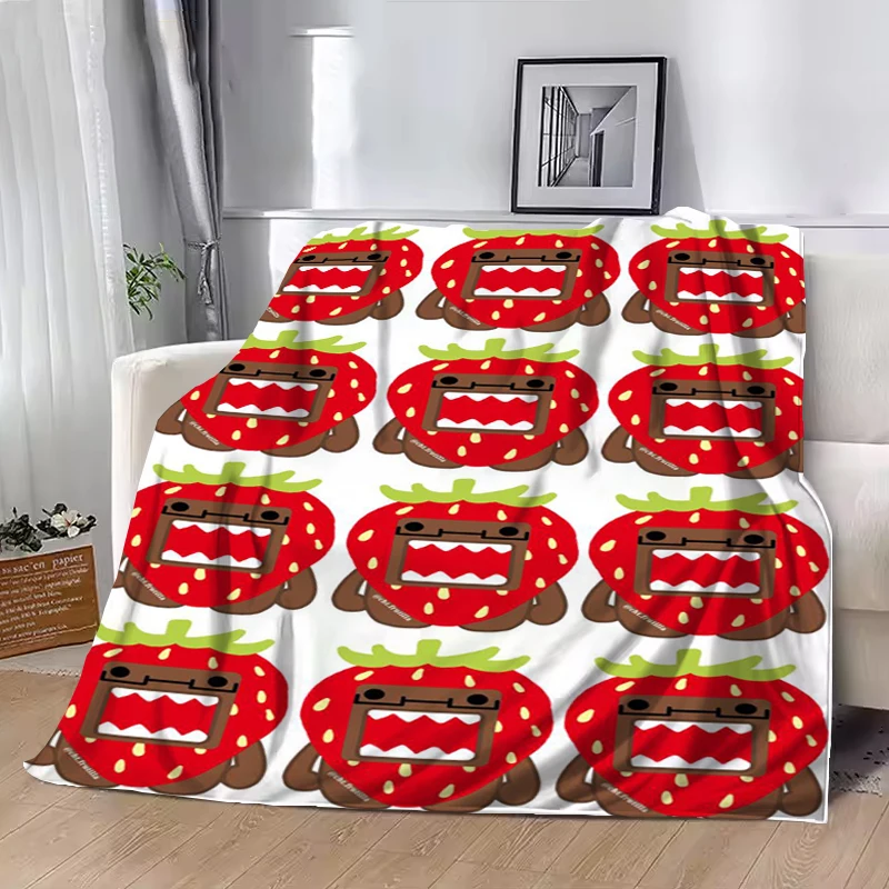 

Cute Domo-Kun Classic Movie Warm Blanket Bed Throw Blankets Luxury Designer Bedding Soft Plaid With Print Office Throwing Catnap