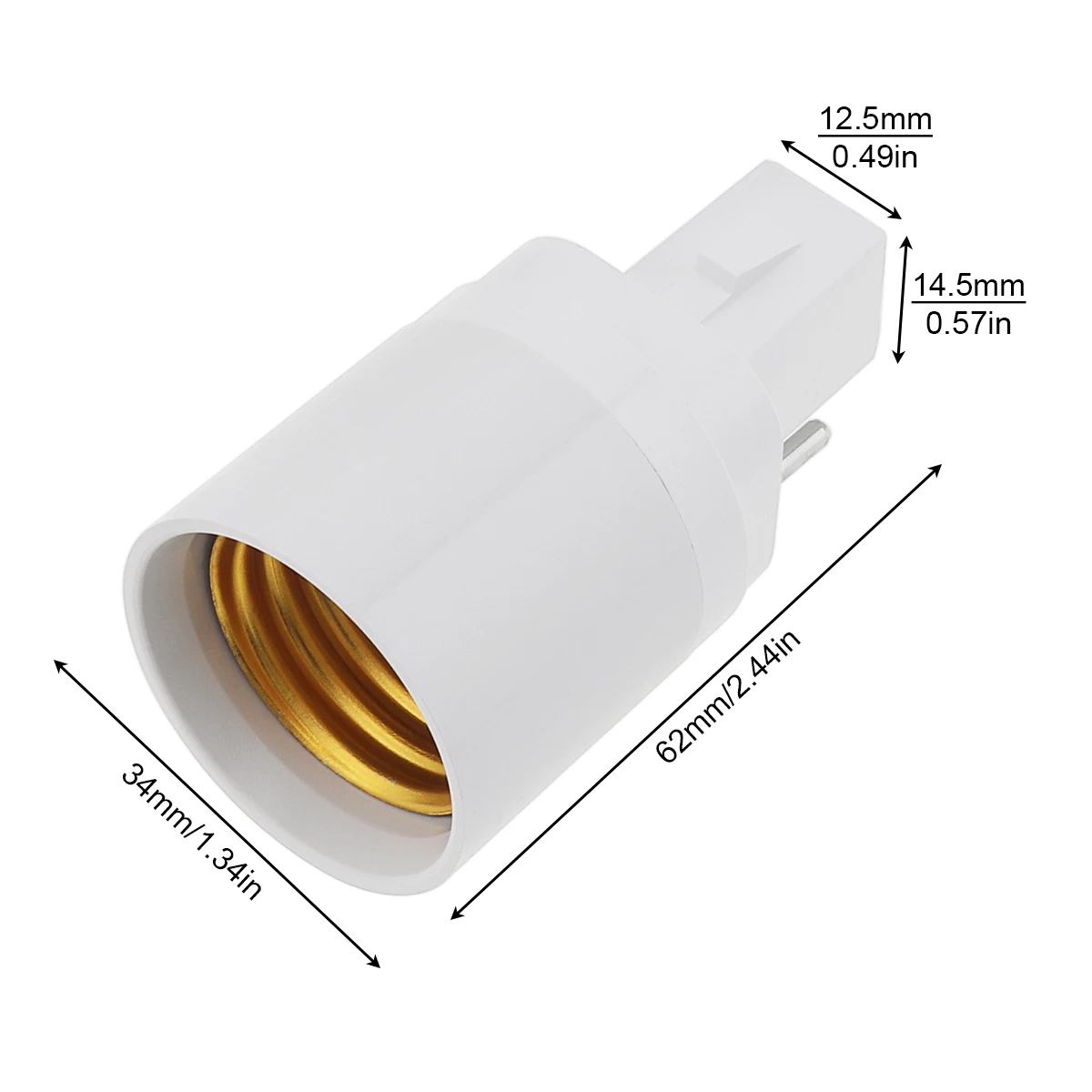 5pcs G24 G23 GU24 GU10 B22 to E26 E27 Lamp Base E26 E17 E12 to E14 Lamp Holder Converter Socket Adapter For LED Corn Bulbs Light