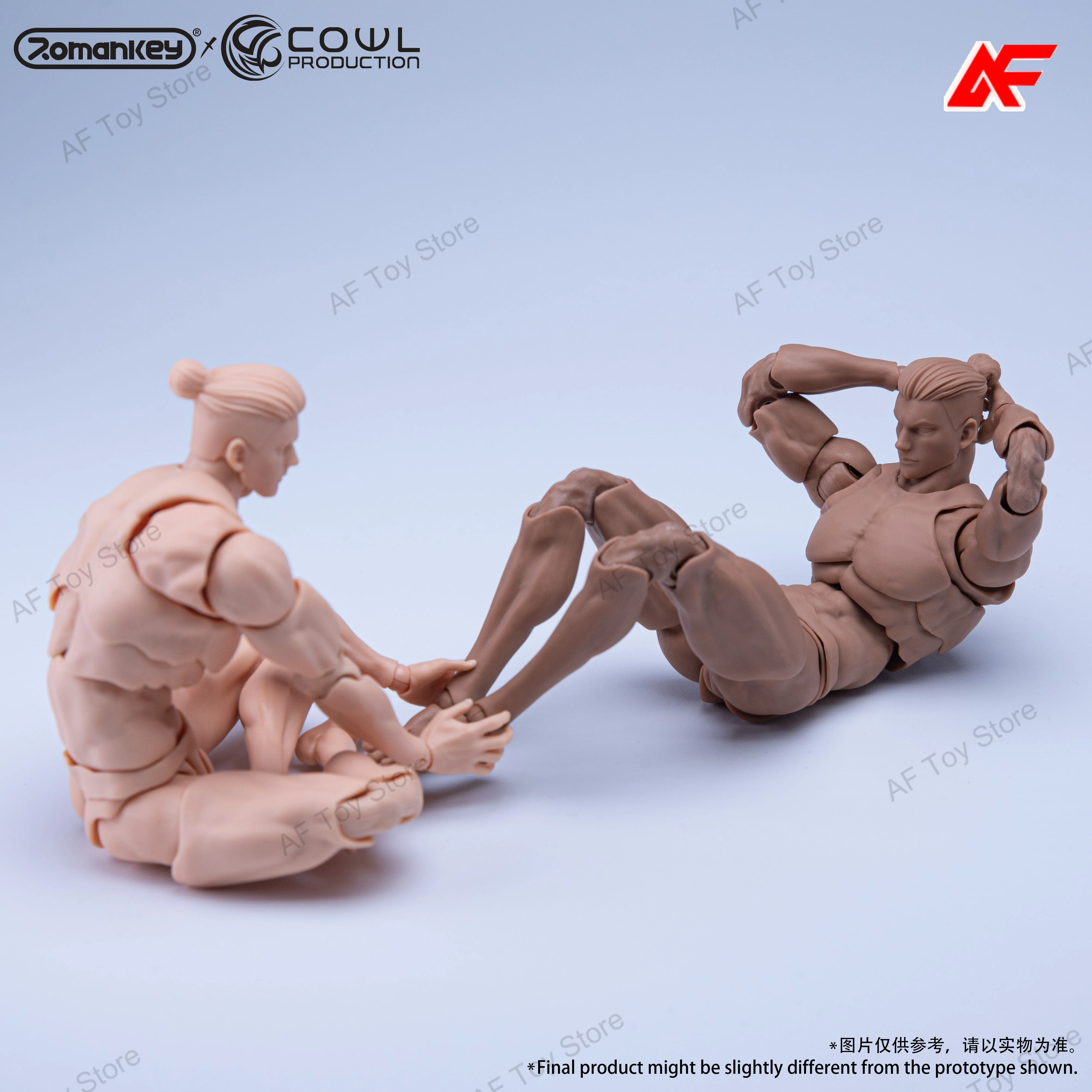 Romankey X COWL 1/12 Skala Męski Muskulatry Ciało Super Elastyczna Ruchoma Lalka 16,5 cm Figurka Model Zabawki