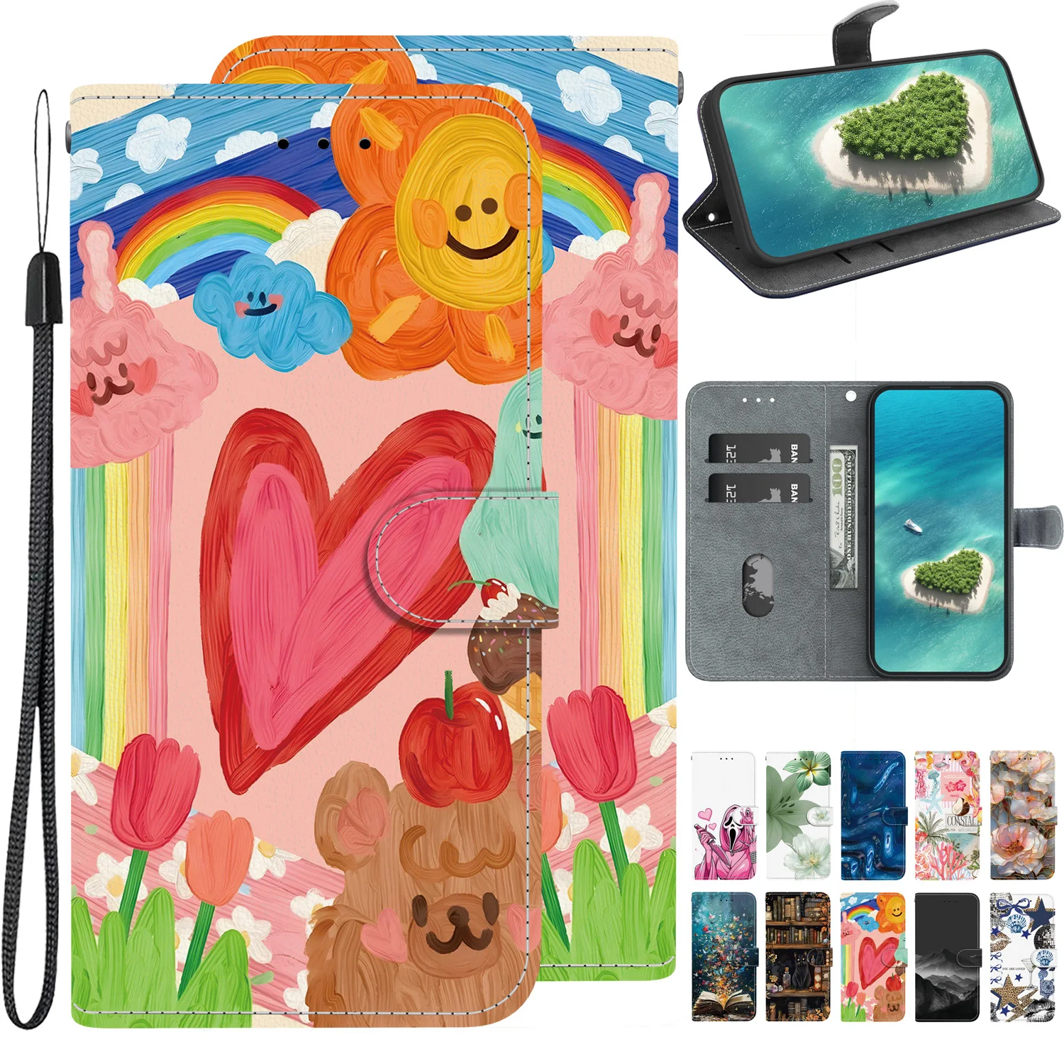 Magnetic Leather Phone Case For Samsung Galaxy M32 M34 M54 M13 4G 5G M31 M21S M30S M35 M55 m15 M23 M36 Flip Cover Wallet Case