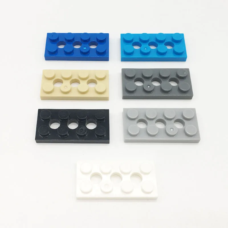 [44Pcs][50g] 3709 Interlocking MOC with 2x4 Flat Plates with 3 Holes