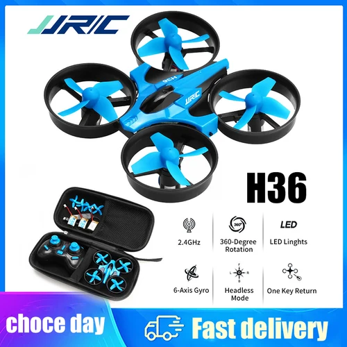 JJRC H36 Mini Rc 2.4G Drone 6 ejes Modo sin cabeza Helicóptero para evitar colisiones 360 °   Flipping Quadcopter Drones Juguetes para niños