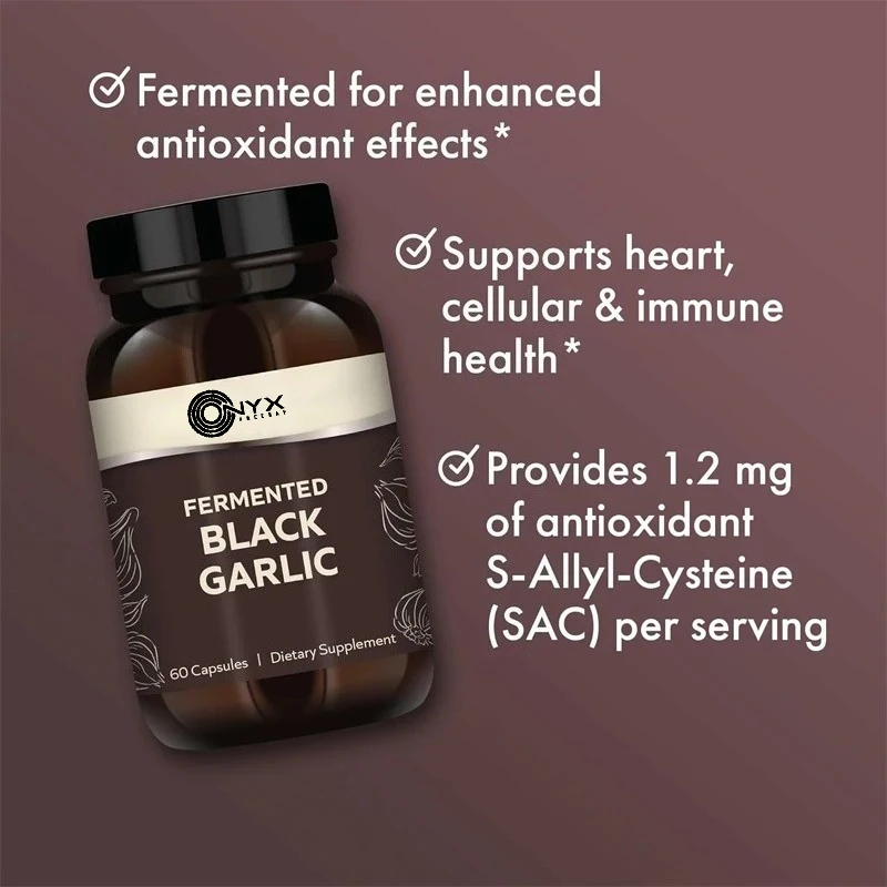 Reinforced Black Garlic - Minimum OF 1.2 millirams (MG) OF s-ally cysteine (SAC) Recommended Dish，60 capsules