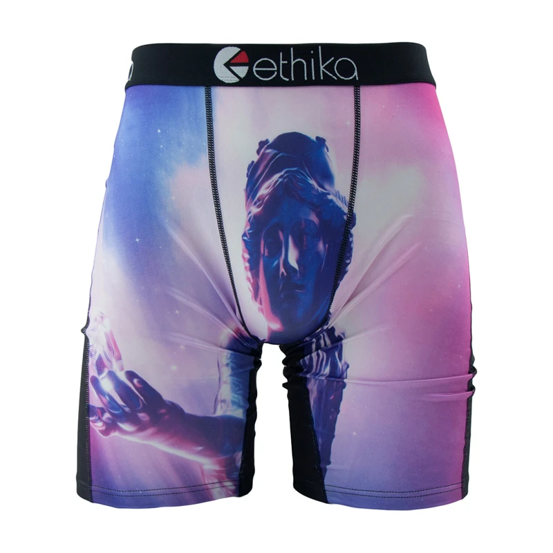 ETHIKA 1 قطعة الرجال الملابس الداخلية مثير boxershort تنفس رجالي جذوع حجم كبير S-3XL رجل السباحة السروال الرجال سراويل الملاكمين