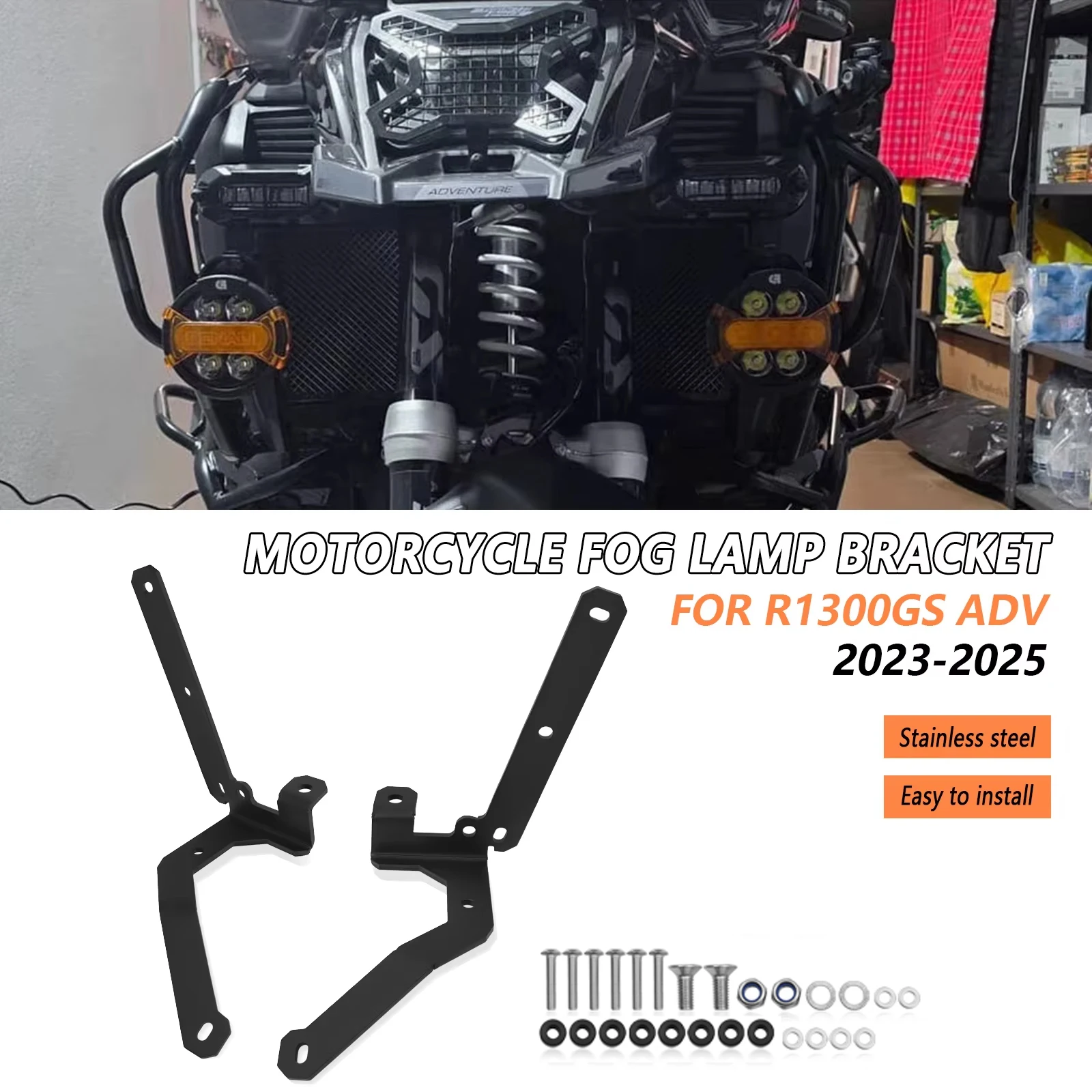 

For R1300GS Adventure R 1300 GSA 2023 2024 2025 New Motorcycle Accessories Auxiliary Lights Holder Support Fog Light LED Bracket