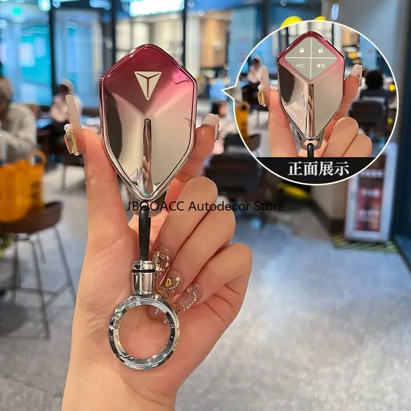 For Changan Deepal S07 S7 SL03 2023 2024 2025 Car Key Case Cover Ladies Key Chain Remote Protection Shell Keyless Accessories