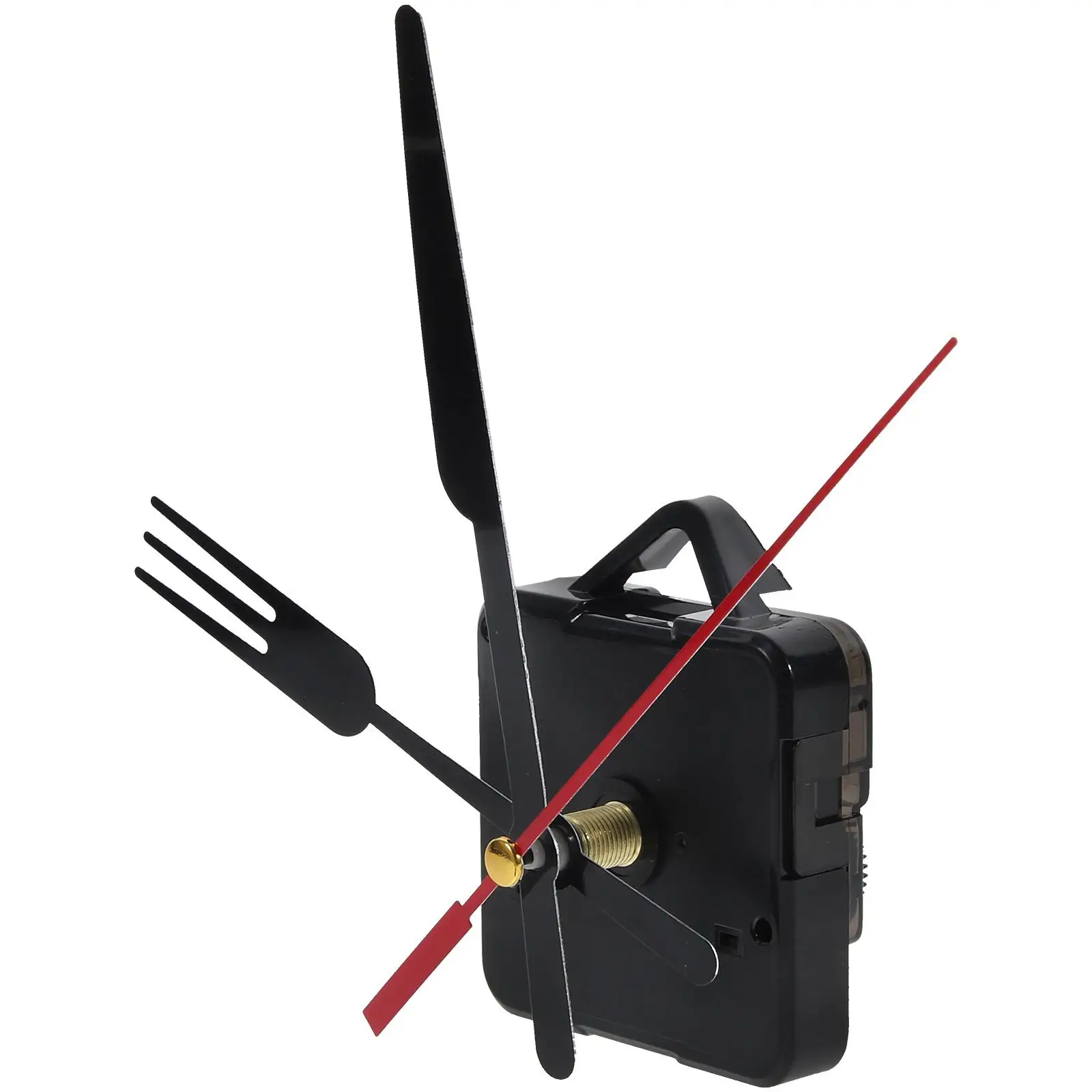 

Silent Quartz Clock Movement Mechanism Hands Kit DIY Repair Parts Black Red 7#0087 Plastic Material High Precision