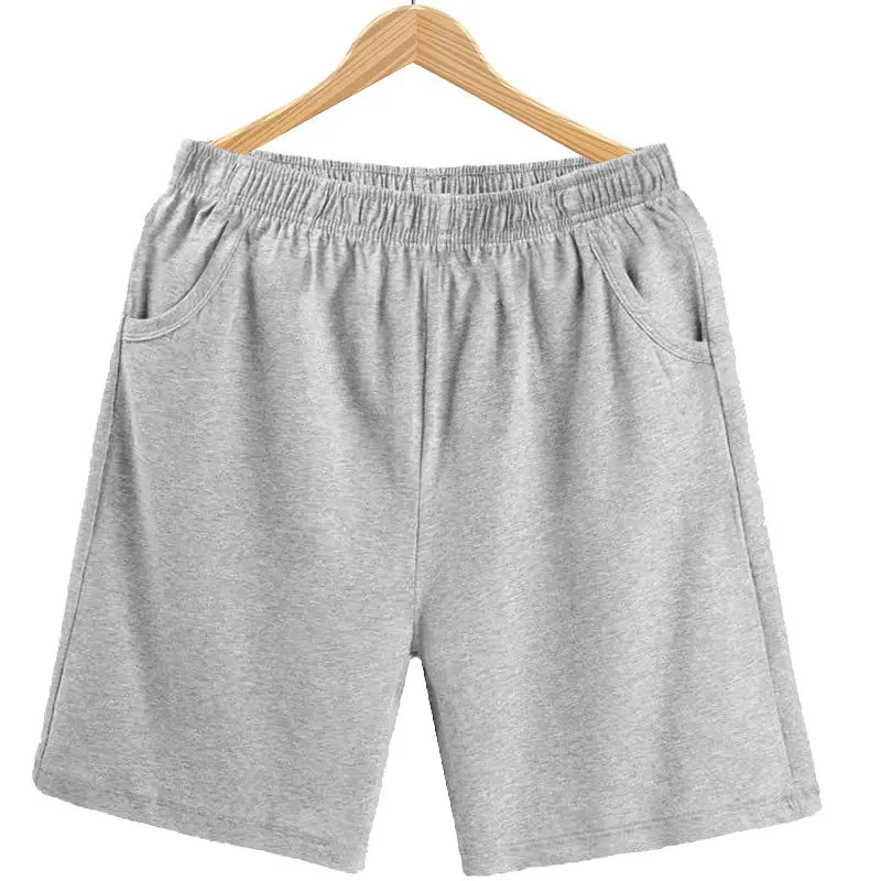 Shorts de corrida de algodão grandes para homens, shorts masculinos, calças finas, estilo coreano, moda vintage, novas calças, ginásio, casa, Xl, 2024