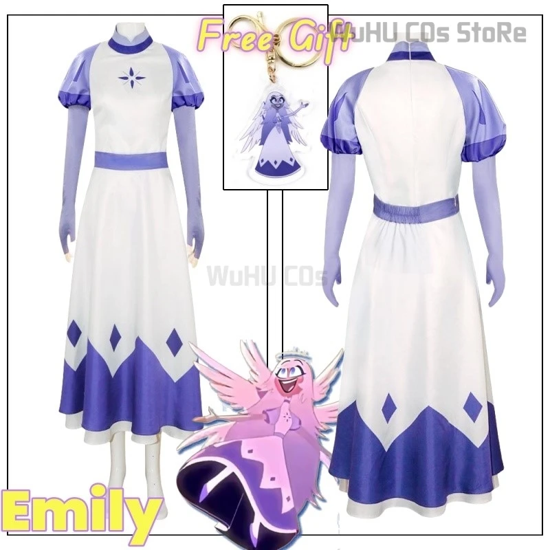 

Emily Hazbin Cosplay Cosplay Costume Emily Pendant Free Gift Seraph Halloween Party Woman Cosplay