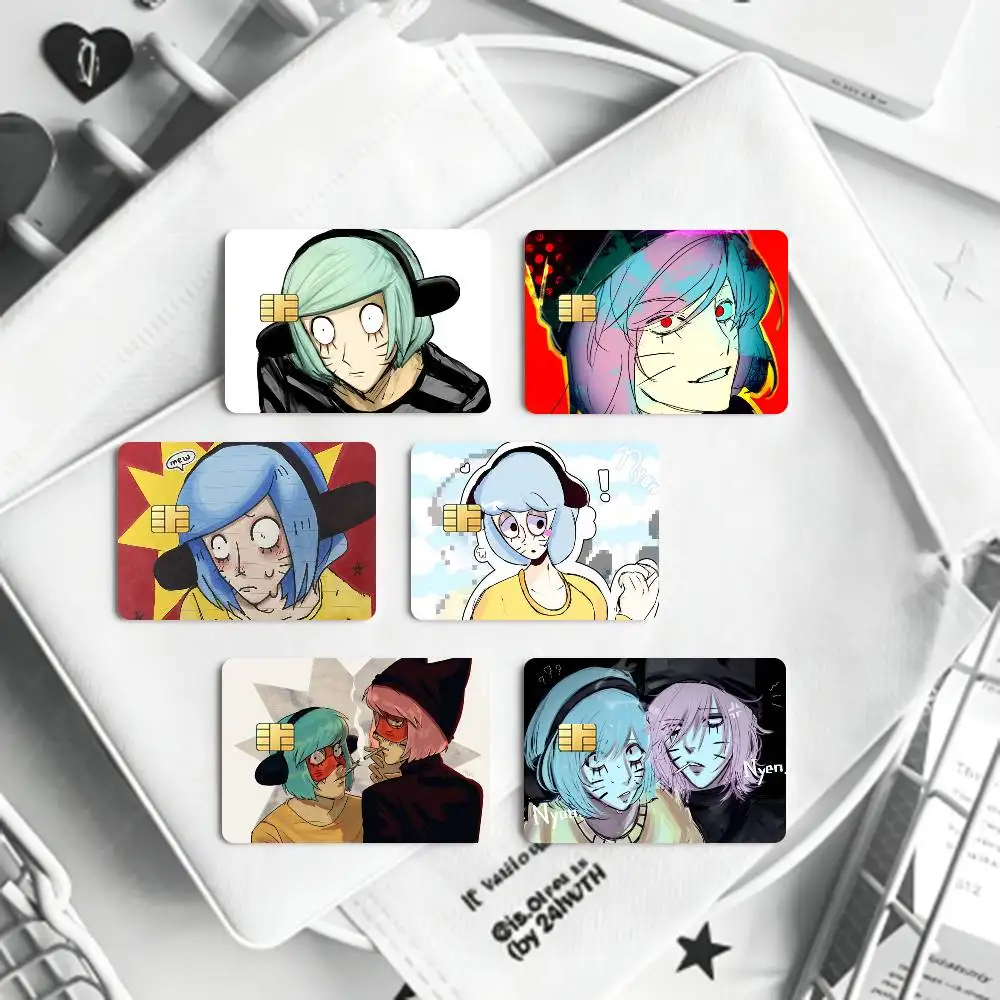 N-Nyon RanfrenS Fanart  Card HD Stickers Game Card Decal Card Matte Film Skin Small Chip Waterproof Sticker
