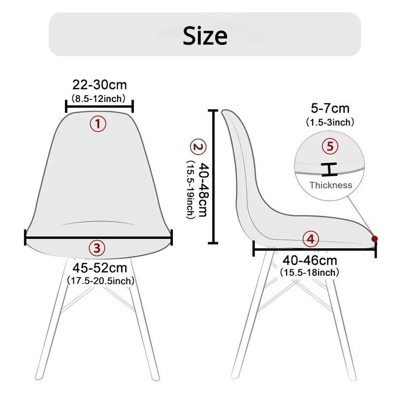 1/2/3/4/5/6 Uds paquete familiar funda para silla impermeable funda de asiento ajustable delgada en verano comedor antiincrustante extraíble