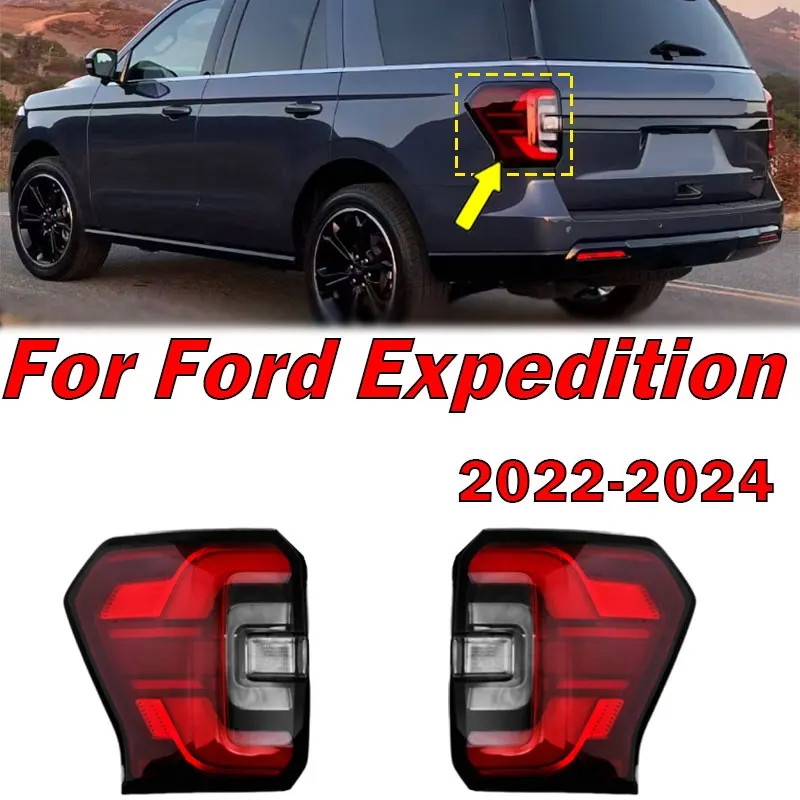 

Для Ford Expedition 2022-2024 светодиодный задний фонарь, высококачественный черный стоп-сигнал в сборе, задний фонарь в сборе NL1Z13405C NL1Z13404C