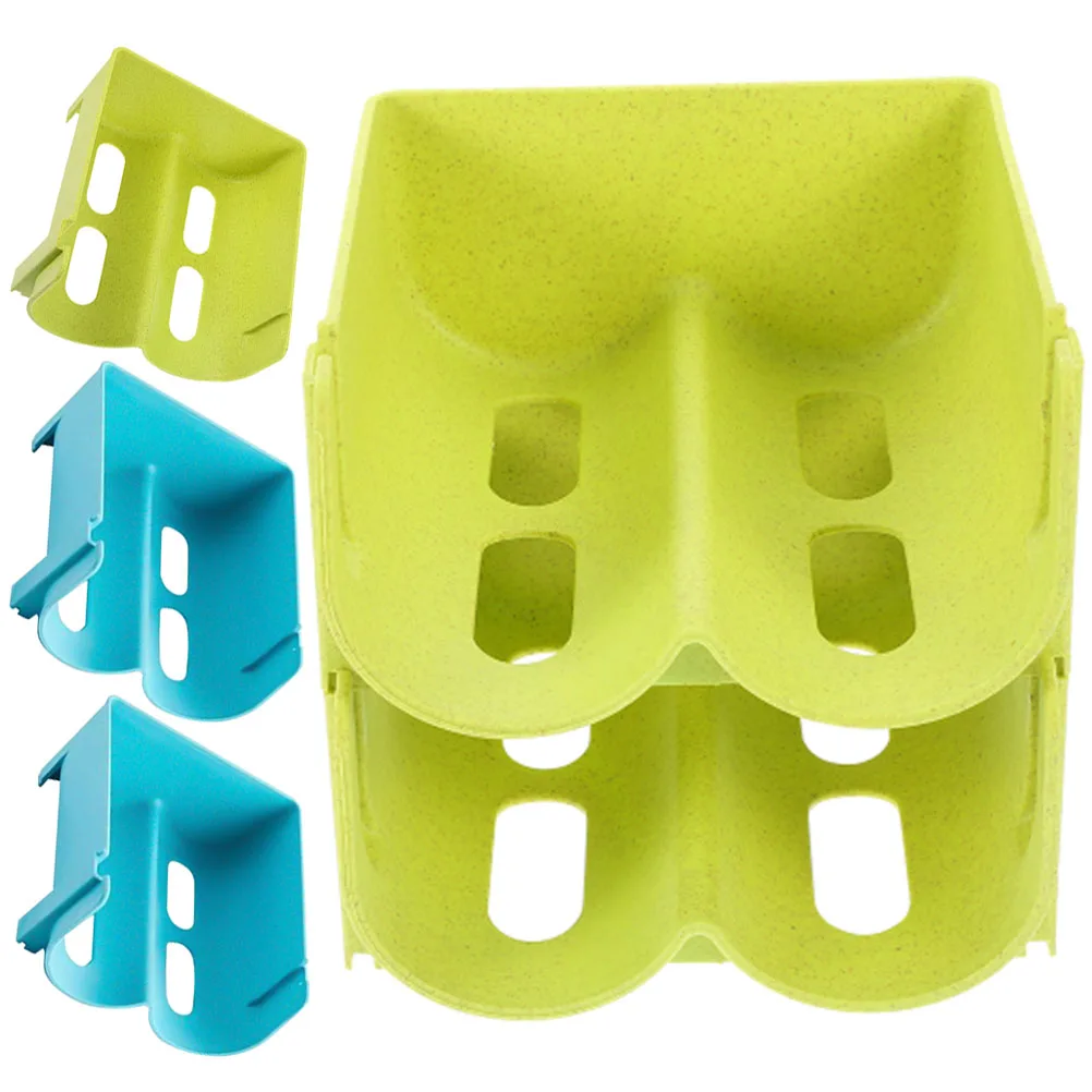 

4 Pcs Refrigerator Storage Rack Bottle Fridge Organiser Container Desktop Containers Pp Organizer Bins Holder