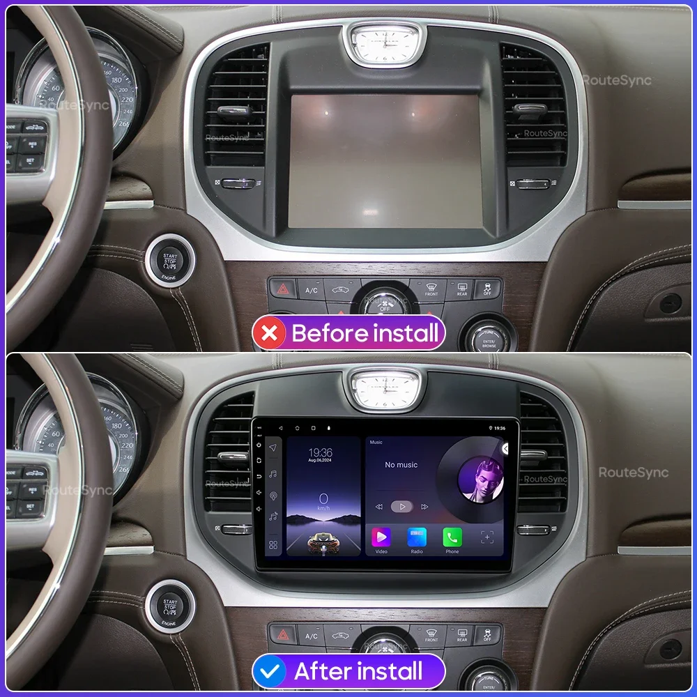 Android Car Multimedia Player Radio GPS Navigation Video Wireless CarPlay Auto DSP GPS BT Sedan Fitment 2011-2023