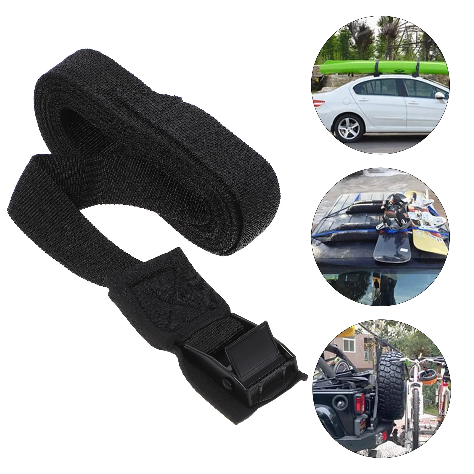 

Car Roof Rack Luggage High Strength Polyester Tensioning Belts for Kayak Surfboard Bicycle Cargo Tie Down Straps Bind Belts