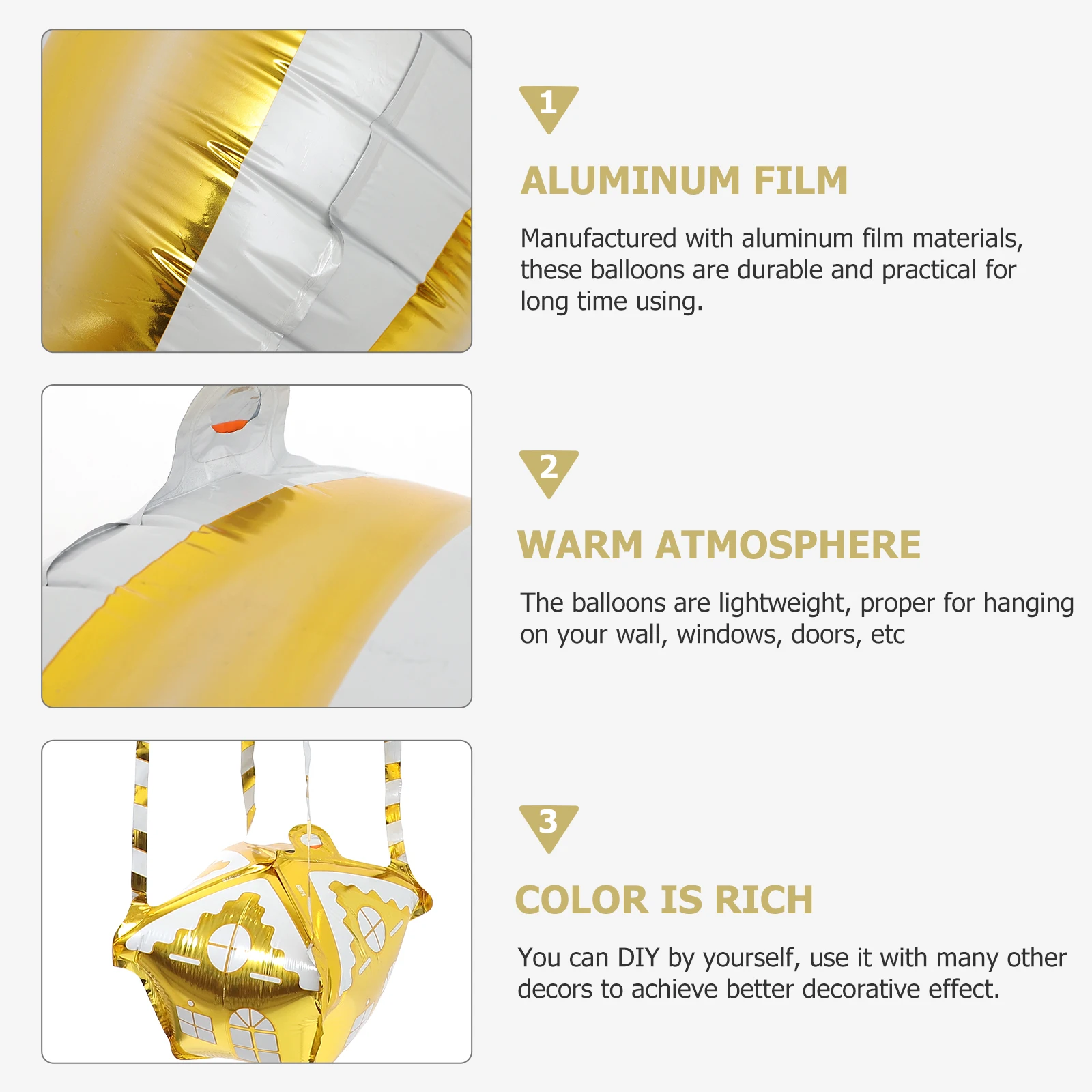 

4 Pcs Hot Air Balloon Decoration Fairy Foil Balloons Decorations Aluminum Film Inflatable Ornaments Child