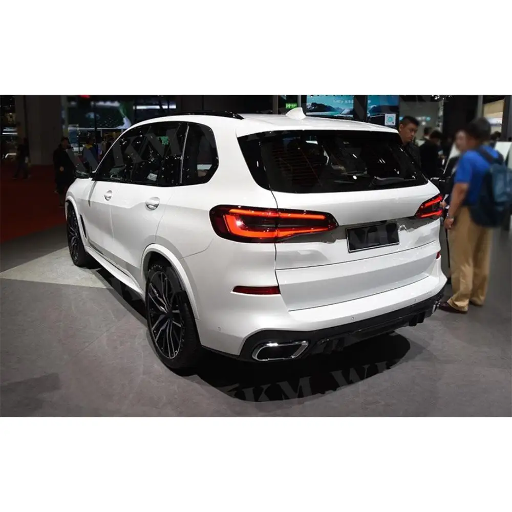 

1 комплект, автомобильный задний бампер, диффузор, спойлер, разделитель губ, задний передний бампер, защита для губ для BMW X5 G05 M Sport 2019+, комплект кузова