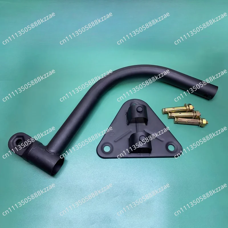 Horn fan straight rod vertical rod pendant wall-mounted fan curved rod triangle bracket base accessories