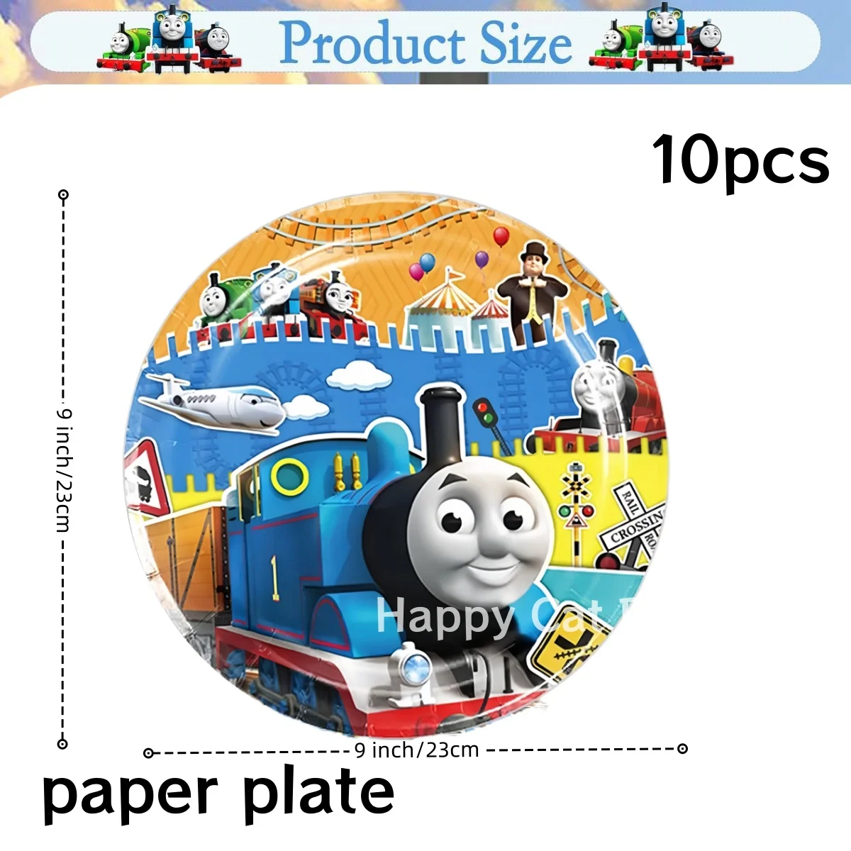 Thomas The Train Birthday Party Decor Thomas Tableware Tablecloth Plate Cup Balloon Baby Shower Kids Favors Gifts Party Supplies