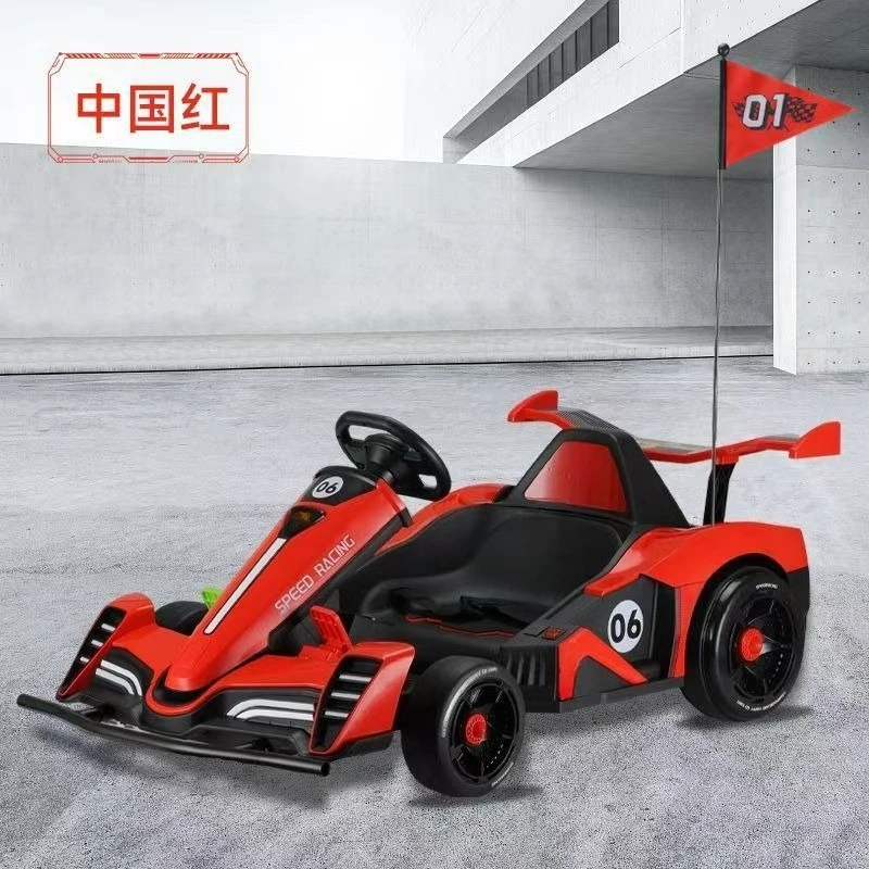 Children go-kart drift electric car retractable charging Bluetooth children and adults.