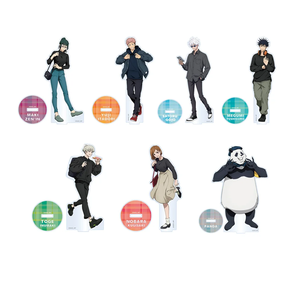 

Anime Jujutsu Kaisen 15cm Gojou Satoru Itadori Yuuji Kugisaki Nobara Zenin Maki Acrylic Stand Figure Ornaments Homo Creative Boy