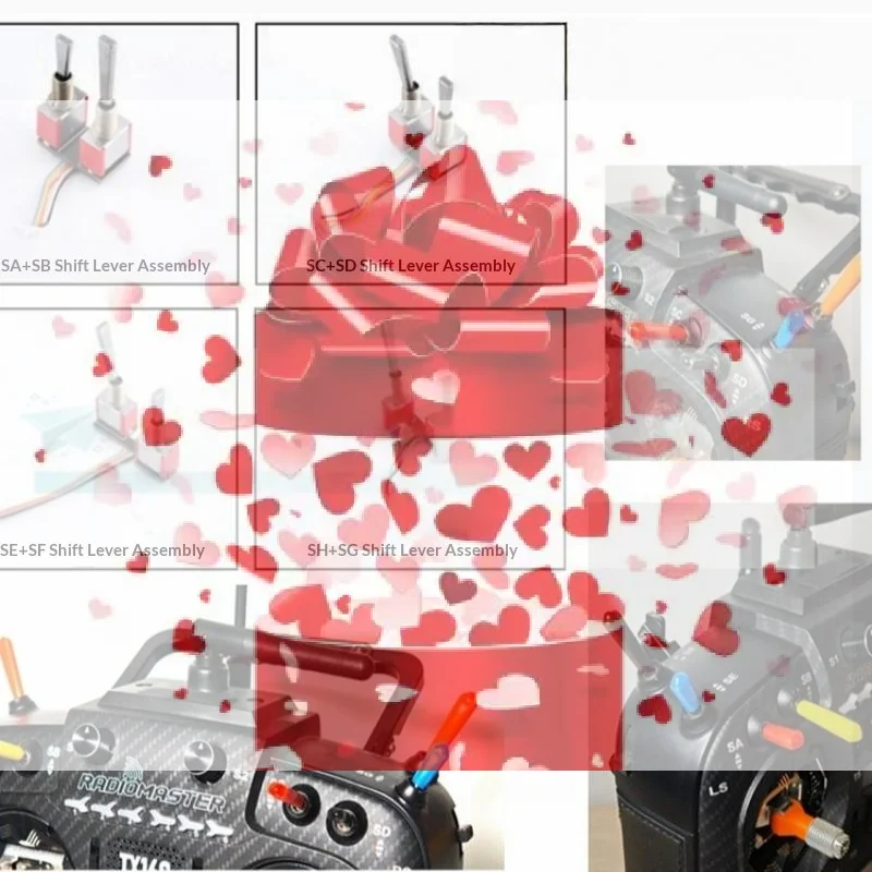 

【BS】1Pcs RC Drone Aircraft Parts TX16S Remote Control Switch SASB SCSD SESF SHSG Side Grip Accessories