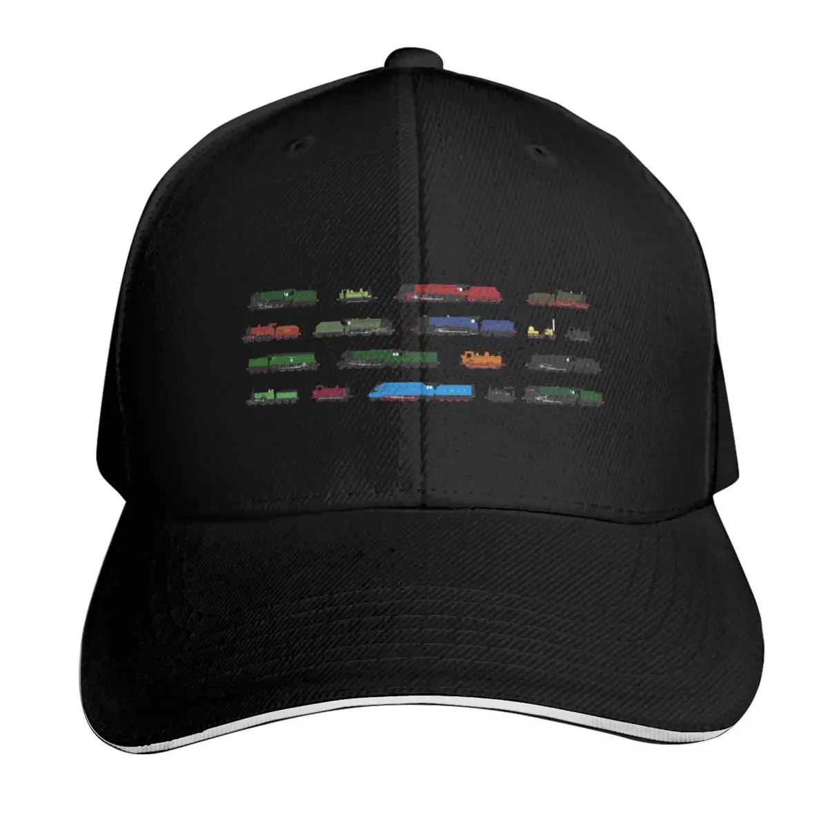 Iconic British Steam Trains Baseball Cap Moisture Wicking Quick Dry Curved Brim Classic Fit Low Profile Unstructured