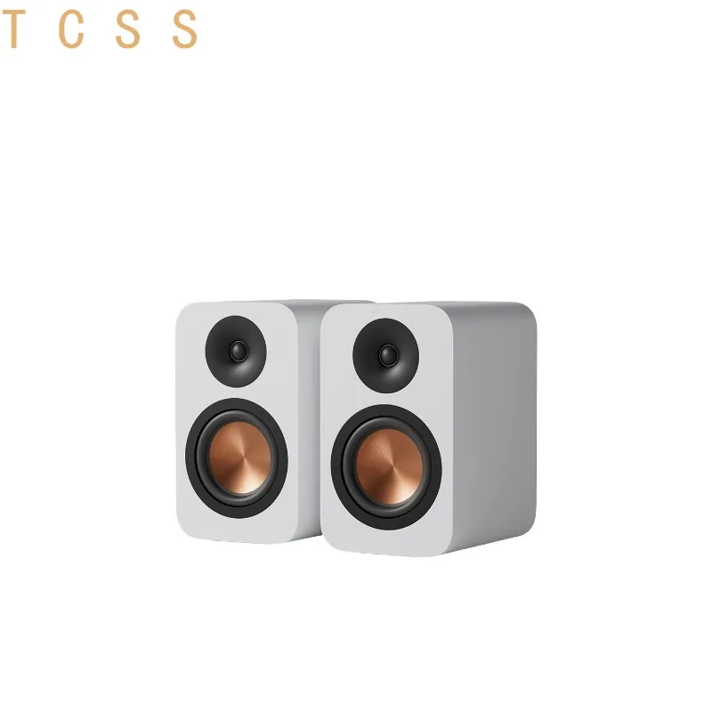 Passive Bookshelf Speakers HiFi Audiophile Wooden Studio Monitor Pair 5.25 Inch Woofer Silk Dome Tweeter Home Theater Desktop