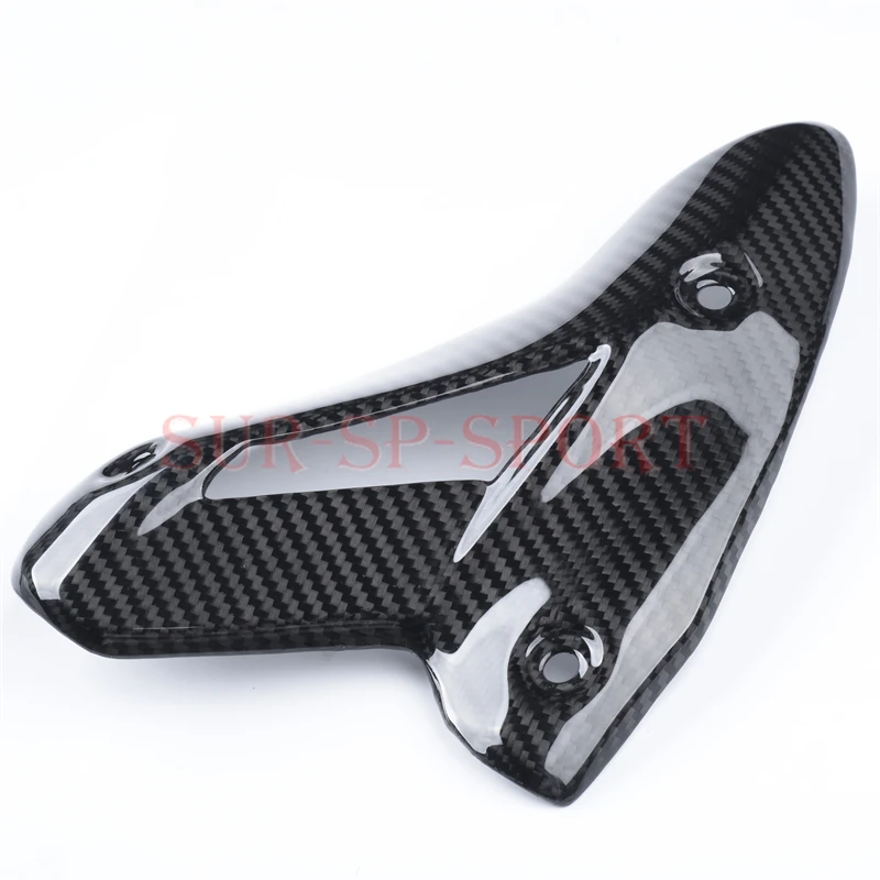 Modified Temi Exhaust Heat Shield Dedicated For Ducati Monster 1200 821 950 2023 Full Carbon Fiber 100%