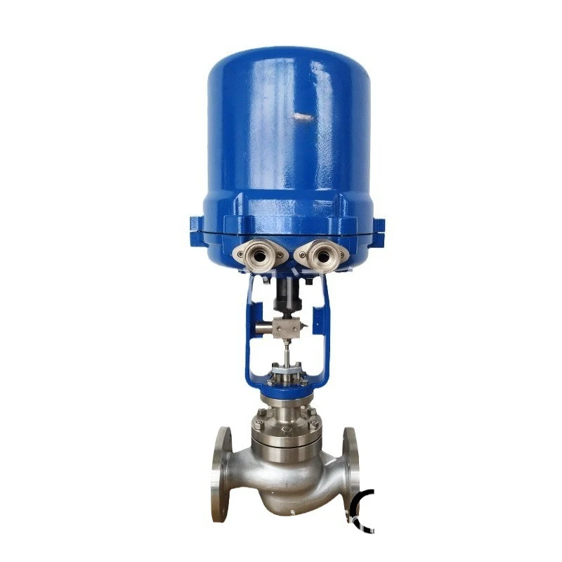 Electric control valve 50ZAZP carbon steel stainless steel material, single seat steam heat transfer oil flow intelligent