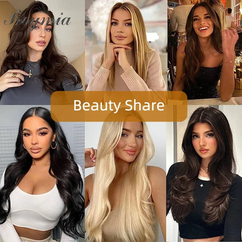 Ekstensi Rambut Pita Mini Lurus 12 "-24" Pita Perekat Tenun Kulit Tak Terlihat Rambut Manusia Rambut Alami Pirang untuk Wanita 10 Buah/Pak