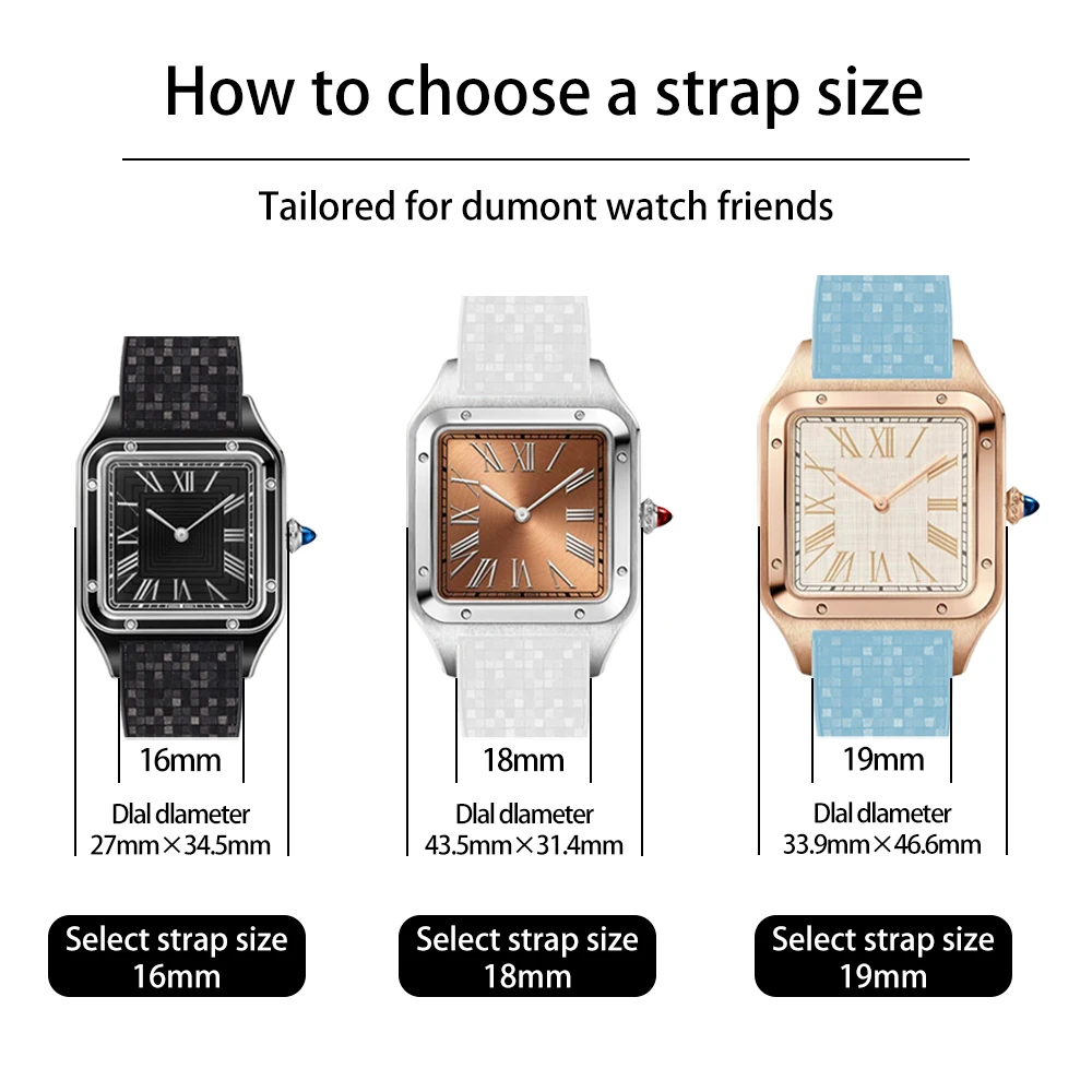 Denique regalo de Navidad mosaico CTS correa 20mm 22mm hebilla de cierre de resorte de liberación rápida negro rojo verde buzo FKM correas de reloj de goma