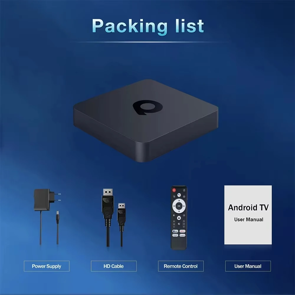 Android14 Smart TV Box 16G 32G 64G 128G Q1 Allwinner H313 2.4&5G Dual Wifi 4K 8K Netflix Google Voice Assistant Media Player ATV