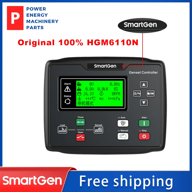 

Smartgen Genuine HGM6110N Diesel Genset Controller Engine Module AMF Auto Start Stop Control Panel