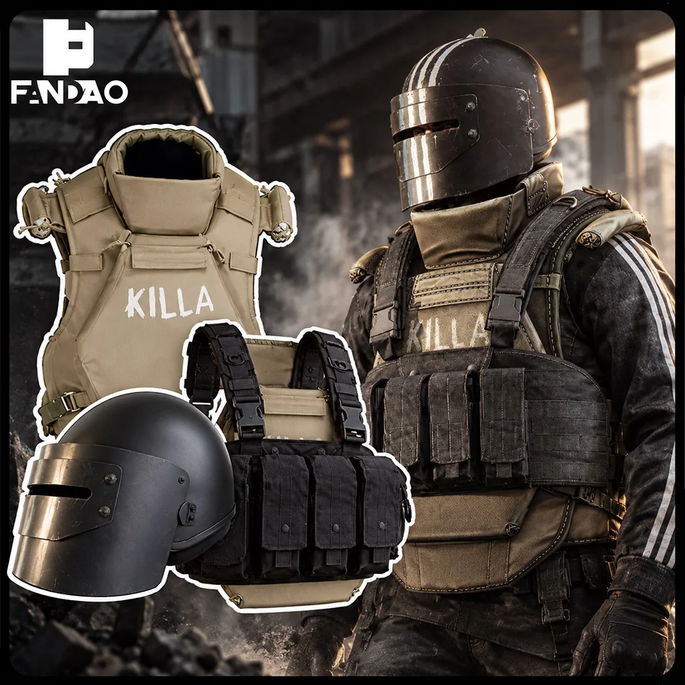Russian Full Tactical Combat Set 6B13 Protective Vest Chest Rig with MASKA Helmet for Airsoft Paintball Cosplay Wargames Props