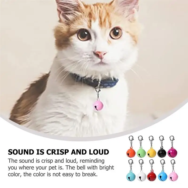 10 Pcs Multifunction Cats Pendant Bells Wearresistant Puppy Collar Dog Metal Pet Necklace Accessories Decorations New Fashion