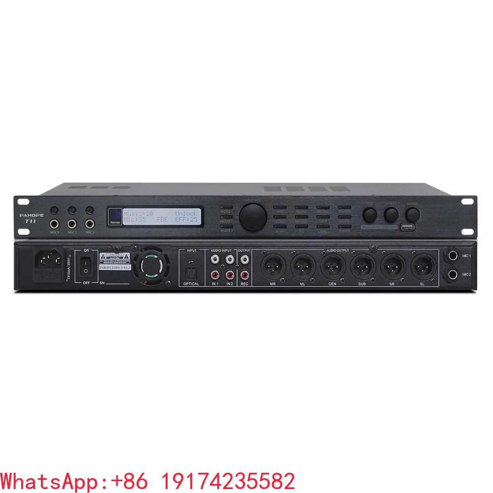T11 Professional 5.1 Channel KTV Home Audio Processor DSP Preamp Digital Effects Reverb Kla OK Professional OK Audio Processor