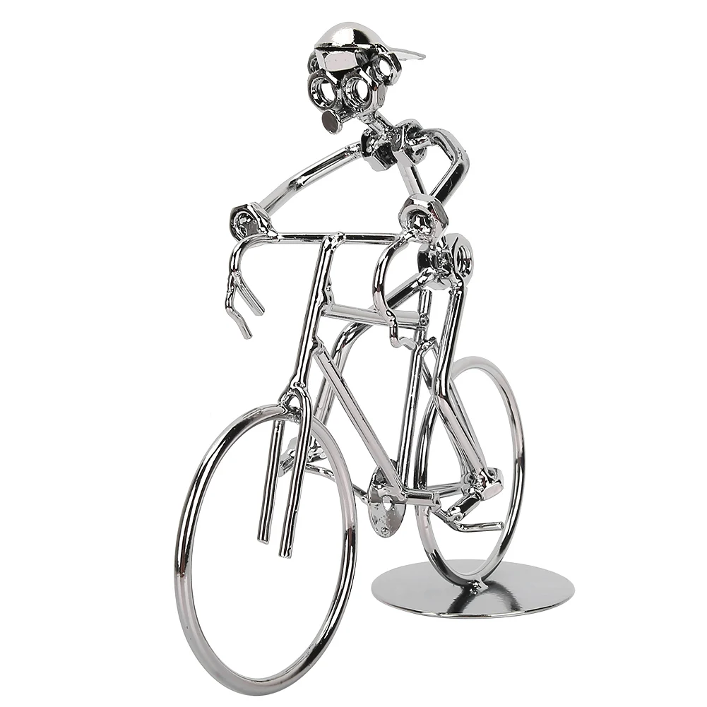 

Vintage Bicycle Rider Model Metal Bicycle Bike Home Desktop Decor Ornaments Gifts