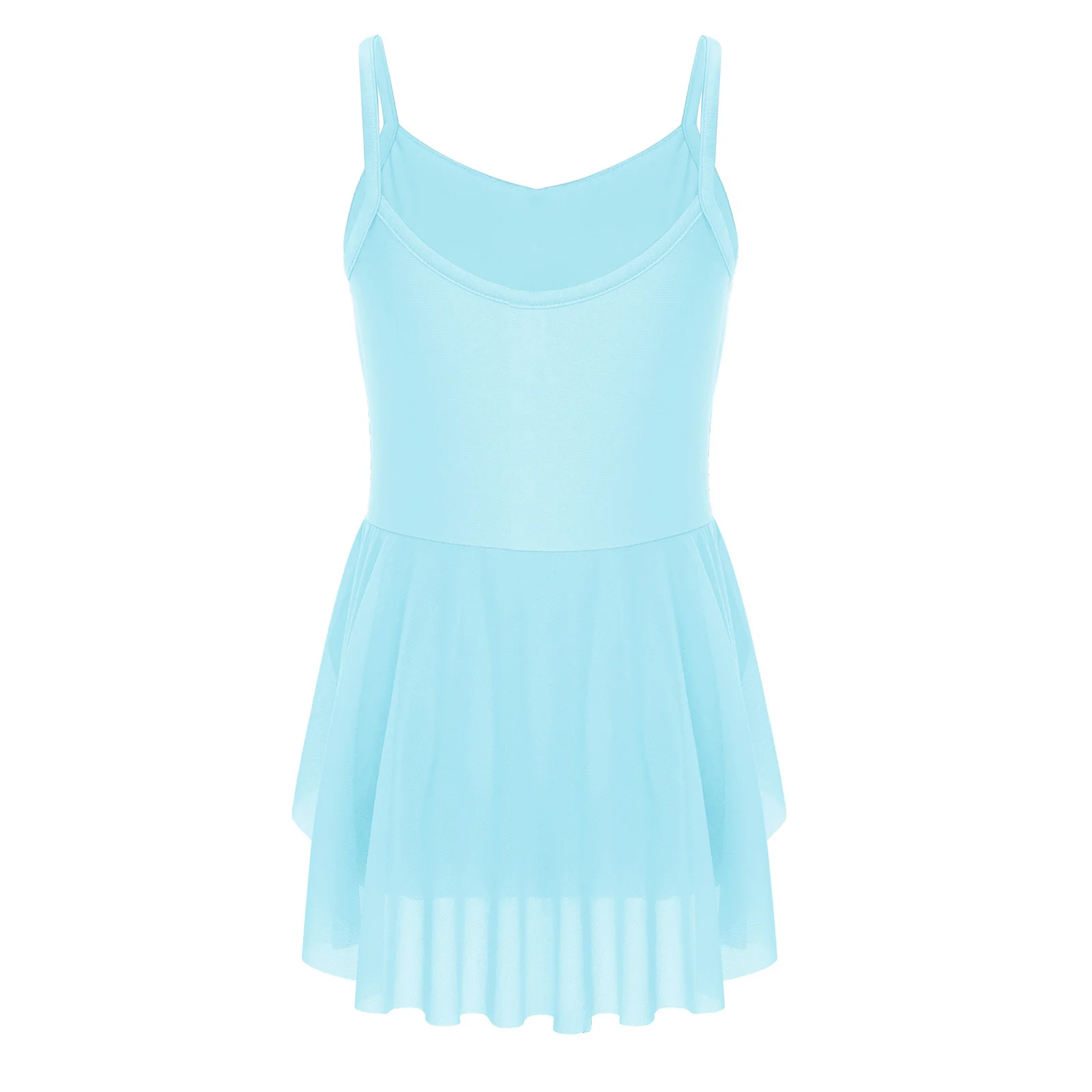 Vestido de leotardo de gimnasia y Ballet para niñas, bragas integradas, vestido de baile, disfraz de práctica de actuación, Ropa de baile de patinaje artístico