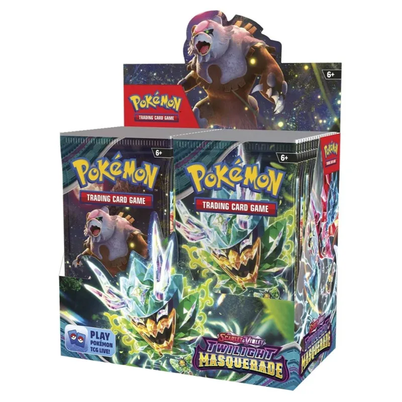 360Pcs English version Pokémon TCG: Scarlet Violet Twilight Masquerade Booster Box Pokemon Cards 36 Pack Box